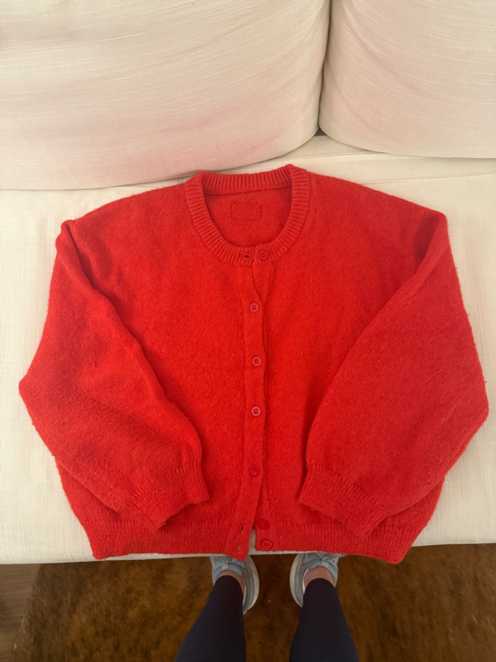 Daily Drills Red Crewneck Sweater - Picture 4 of 4